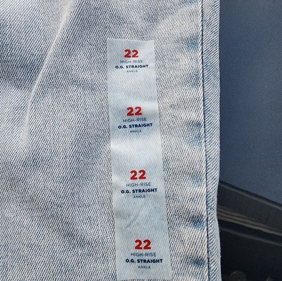 Old Navy Distressed Jeans Pants 👖 O.G. Straight Ankle High-rise - Picture 10 of 14